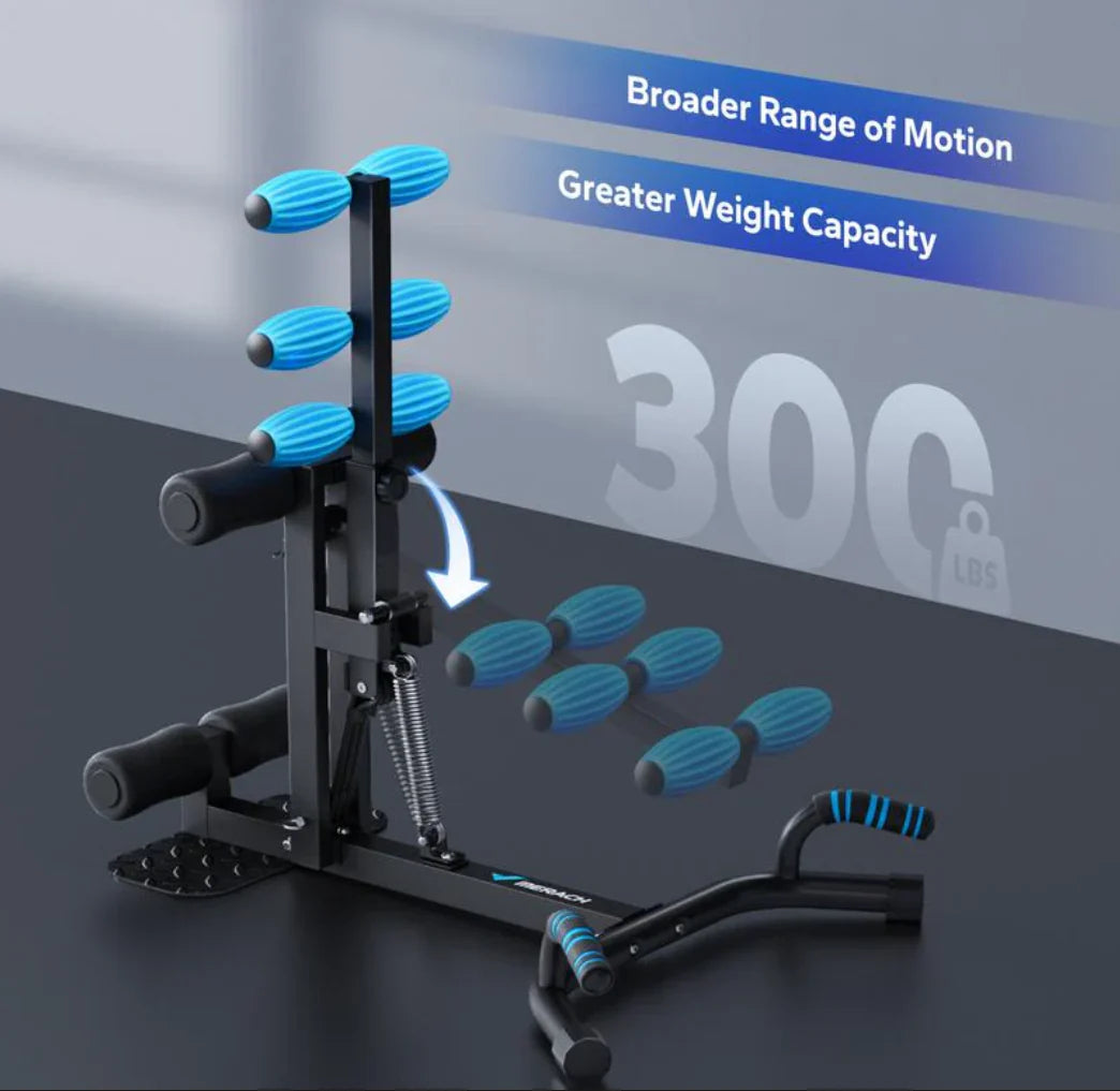 MERACH Deep Squat Machine – Adjustable Glutes & Abs Workout Equipment for Home Gym, Sit Up & Push Up Fitness Training Bench
